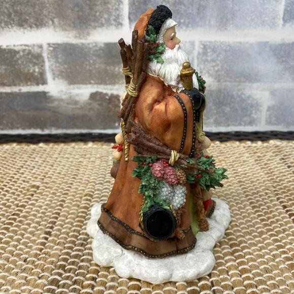 1997 Santa's Bounty 9531 Figurine Signed Peggy Abrams Making Seasons Bright - Picture 4 of 14